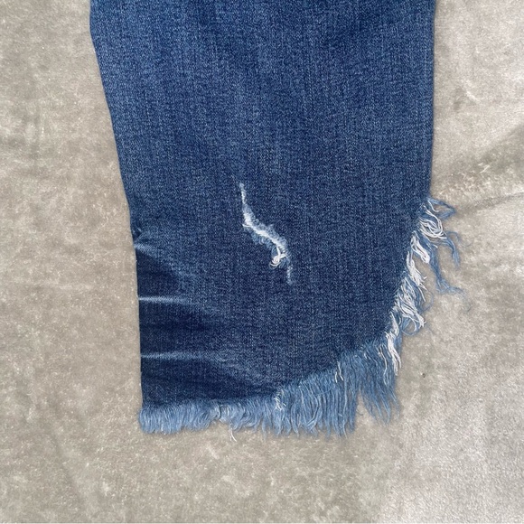 KanCan Ankle Cropped Distressed Hem Jeans Size 13/30 - Picture 5 of 11